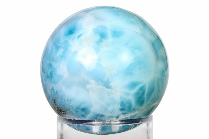 Polished Larimar Sphere - Dominican Republic #315069